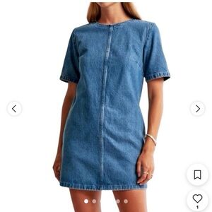 Abercrombie Light Wash Denim Mini Dress